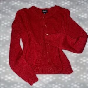 Beverly and Beck red button Cardigan